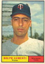 1961 Topps Baseball Cards      469     Ralph Lumenti